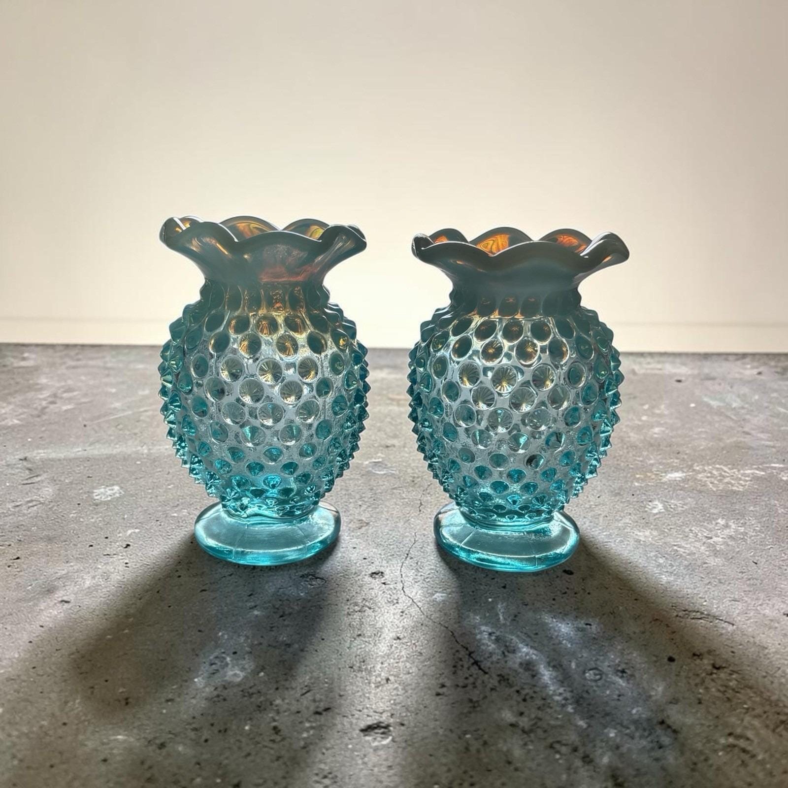 Fenton Blue Hobnail - Etsy