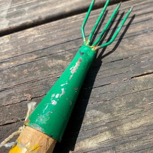 Vintage Wooden Fishing Spear fork