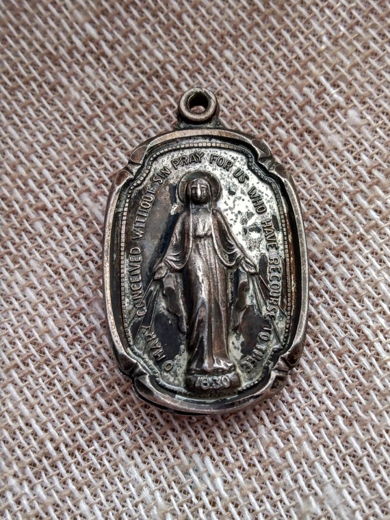 Religious Silver Pendant,Vintage,Hayward Sterling… - image 6