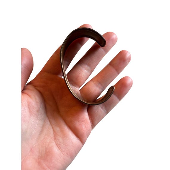 Vintage Solid Copper Thunderbird Cuff Bracelet So… - image 6