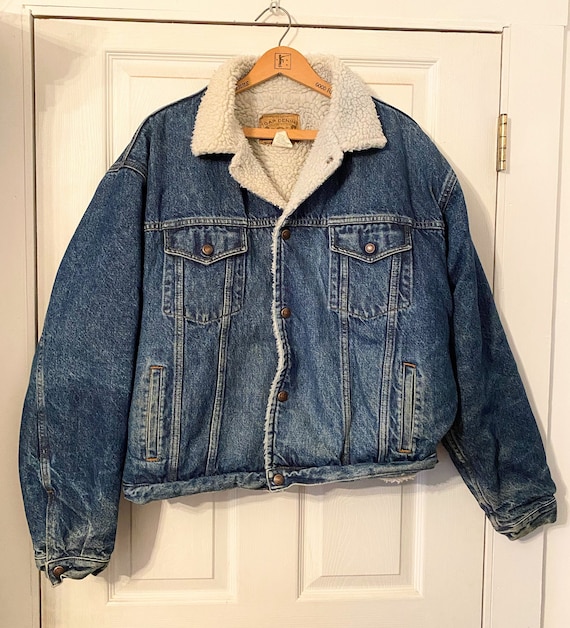 Vintage GAP Denim sherpa lined coat