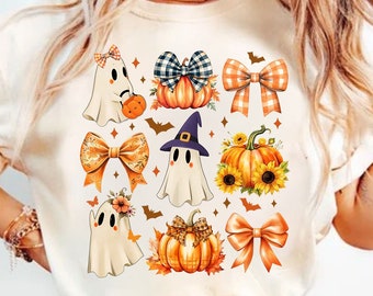 Witch Ghosts Png, Halloween Ghosts Png, Cute Ghost Png, Halloween Witch Png, Spooky Season Png, Funny Spooky Vibes Png, Girly Halloween Png,
