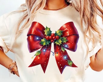 Coquette Christmas Png, Merry Christmas Png, Santa Png, Christmas Tree Png, Candy Cane Png, Christmas Bow Png, Christmas Lights Png