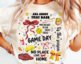Game Day Softball Coquette Png, Retro Softball PNG, Softball Bow Png, Softball Mama Png, Softball Mom Png, Preppy Softball Png