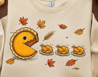Thanksgiving Pumpkin Season Png, Retro Funny Turkey Design, Pumpkin Pie Running PNG, Fall Vibes Shirt Sublimation, Digital Download File