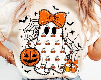 レースゴーストコケットPNG、ゴーストハロウィンPNG、ガーリーゴーストレーシーゴーストPNG、不気味な季節PNG、ハロウィンシャツPNG、不気味な昇華