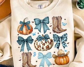 Howdy Fall Western Pumpkin Png Sublimation, Fall Cowhide Pumpkin, Fall Png, Western Pumpkin Png, oquette Bow Pumpkin,Turquoise,Leopard Print