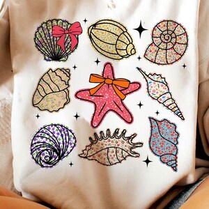 Wildflower Seashell Clam Summer Png, Summer Vibes Png, Floral Summer Png, Summer Beach Png, Wildflower Summer Design, Summer Vacation Png