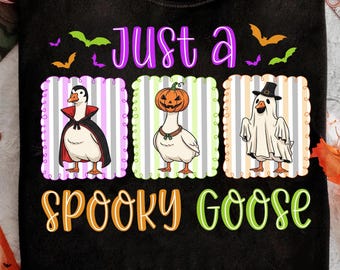 Upiorny Gęś Halloween Png, Po prostu Upiorny Gęś Png, Zabawny Projekt Koszulki Halloween Gęś, Witchy Vibes Png, Duch Gęsi Png, Jesienna Dynia Png