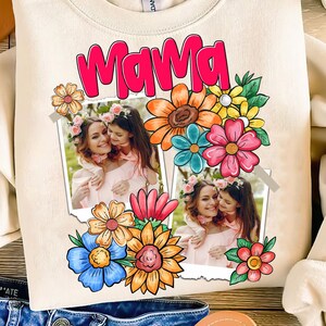 Custom Mama Kids Photo Png, Mothers Day Png, A