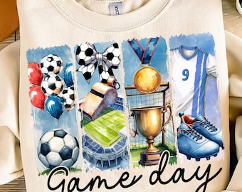 Soccer Png, Game Day Soccer Coquette PNG, Soccer Bow Png, Soccer Mama Png, Soccer Mom Png, Brushstroke Soccer Png