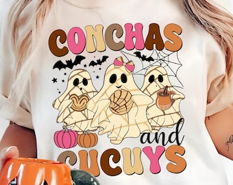 Conchas Y Cucuys Fantasma Mexicano Png,Halloween Png,Halloween Español Png,Halloween Png,Latina Espeluznante Png,Conchas Mexicanas,Regalos Es Español.