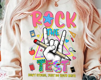 Rock The Test Coole hand, testdag png, testdag png, Testdag png