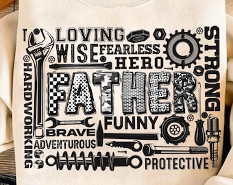 Père PNG, meilleur design en sublimation pour papa, citations drôles de papa, fête des pères rétro PNG, téléchargement numérique pour idée cadeau chemise papa