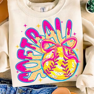 Softball Game Day Drip Png, Preppy Softball Ice Cream Drip png, Mama Softball png file, Game Day Softball Png, Softball Mom Dripping Png