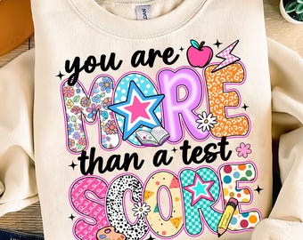 Je bent meer dan een testscore png, doe je best png, testdag png Ontwerpsublimatie, staatstesten png