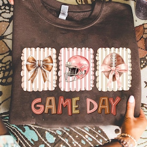 Touchdown Season PNG, Football Coquette Png, Game Day Shirt Design, Football Mama Png, Fall Football Sublimation, Football Mom, Sports