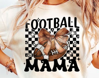 Coquette Football png, Football Bow png, Football mom png, Football png, Game Day, Fall Football png, Football Season Png, Checkered Png