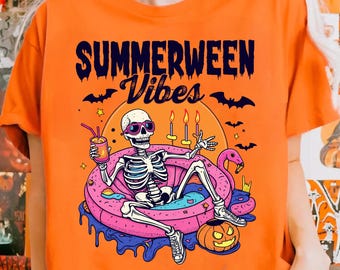 Summer Halloween png, Funny Halloween png, Gothic Halloween Summer png, Halloween in Summer Digital Shirt Design, Spooky png, Summer png