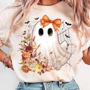 Cute Lace Ghost Png, Boo In Boojee, Halloween Boo Lace Bow Png, Halloween PNG, Boo Ghost Shirt Png, Cute Boo Halloween Sublimation Design