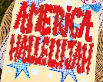 America Hallelujah Png ,4th Of July Png, American Png, Usa Png, Coquette Png, Preppy Patriotic, Christian Shirt Design, Preppy Religious Png