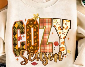 Cozy Season Png, Autumn Png, Retro Halloween Png, Thanksgiving Png, Fall vibes Png, Fall Sublimation Png, Fall pumpkin Png, retro fall png