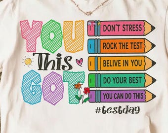 Bruh You Got This Teacher, Test Day Png, You're More Than Test Score, Summer Teacher Png, Teacher Shirt, Teacher Test Day Png, Summer Design