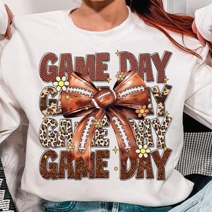 Coquette Football Png, Football Bow Png, Football Mom Png, Game Day, Retro Football Png, Fall Football Png, Football Season Png, Sports Png