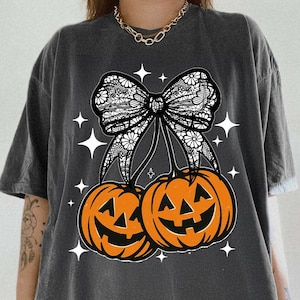 Pumpkin Cherries Png, Autumn Girly Png, Halloween Pumpkin Png, Fall Pumpkin Png, Pumpkin Cheeries Coquette Png, Retro Fall Png, Pumpkin Bow