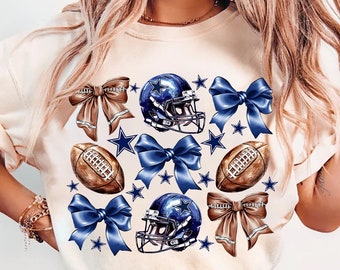 Cowboy Coquette Bow Png, Cowboy Png, Football Coquette Bow, American Football, Coquette Bow, Cowboy Png, Cowboy Bow Png, Game Day,Touch Down