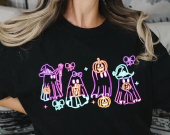 Coquette Halloween Neon Png, Halloween Ghost Neon png, Halloween Mama Png, Spooky Season Png, Social Club Png, Girly Coquette Bow Png