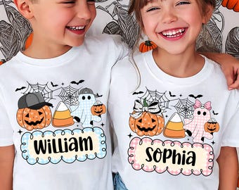 Gepersonaliseerde spookpompoen voor kinderen, png, spook voor jongens/meisjes, Halloween voor kinderen, strikbalpet Halloween-ontwerp voor kinderen, Halloween-ontwerp spook