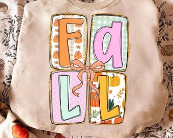 Fall PNG, Fall Coquette PNG, Preppy Fall PNG, Girly Fall, Faux Glitter Png, Trendy Png, Halloween, Autumn Png, Brushstroke Png