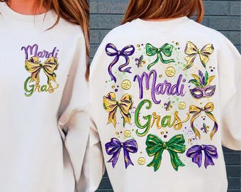 Mardi Gras coquette bows png, mardi gras png, retro fleur de lis png,Mardi gras Beads, Louisiana png, Carnival Bows , Crawfish png,2 designs