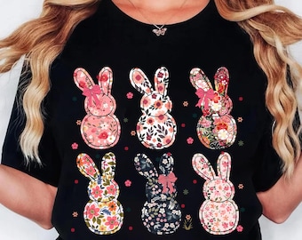 Coquette Easter Bunny Floral png, Easter Bunny png, Coquette Easter png, Retro Easter png, Girly Easter Kids Bow, Bunny png, Spring Floral