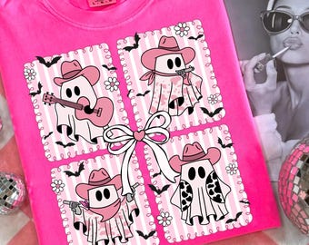 Pink Cowboy Ghost Png, Preppy Western Halloween Png, Spooky Ghost png, Cowgirl Ghost Fall Png, Halloween Cowgirl Ghosts Png, Howdy Halloween