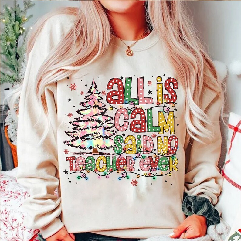 Christmas Teacher Png, Teacher Coquette Christmas Png, Iridescent Christmas Tree Png, Christmas Png, Retro Christmas Png, Christmas Pencil Png