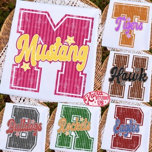 Custom Mascot Neon Striped Png, School Spirit Design, Neon Test Day Png, Preppy Whimsy Png, Back To School Sublimation, Test Day