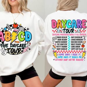 Abcd Teacher Tour Png, Daycare Tour Png Daycare Staff Crew, Childcare Provider Png, Back To School Png, Teacher Tour Png, Teacher Png Design