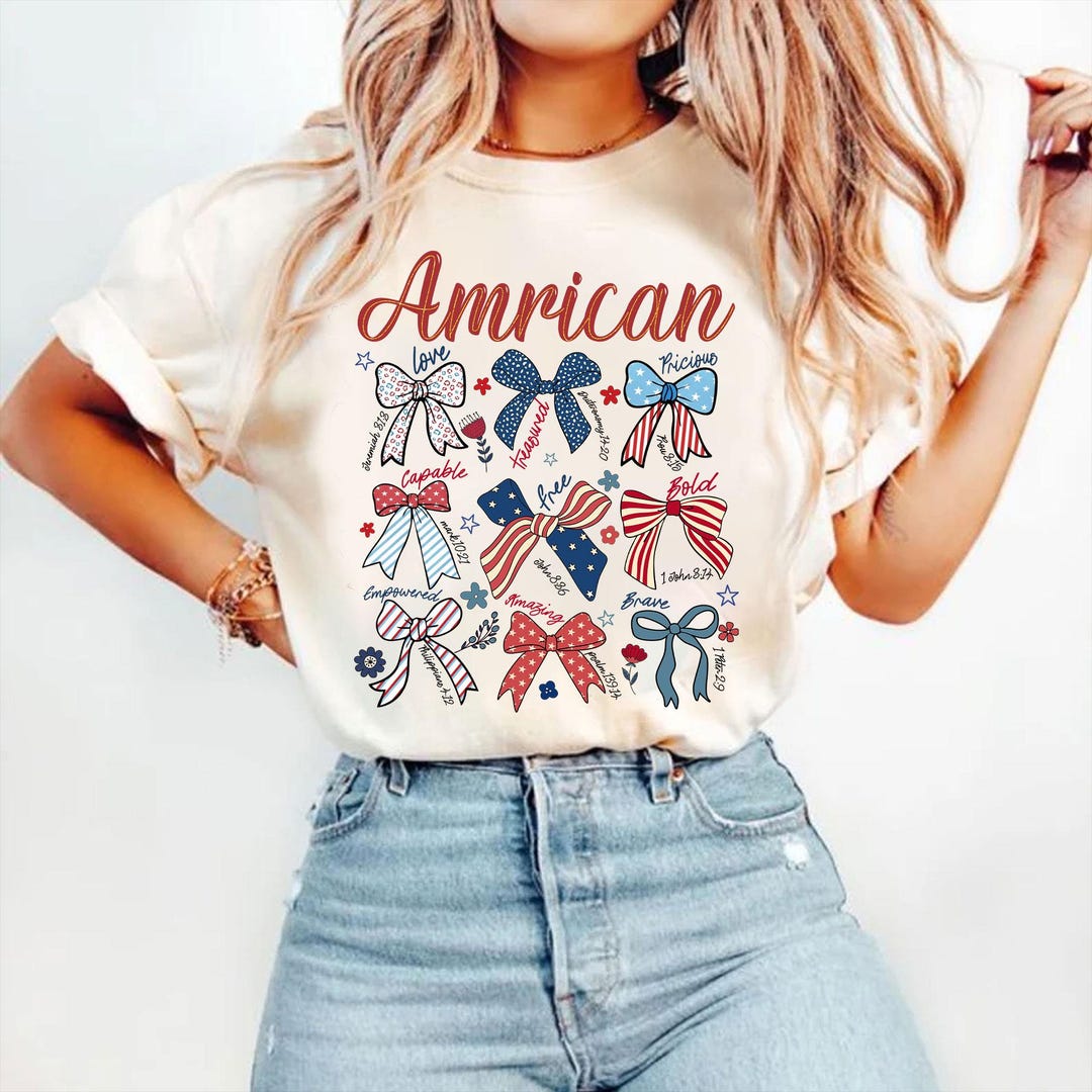 America Coquette USA Png, 4th of July Png, Girly Patriotic Shirt Png ...