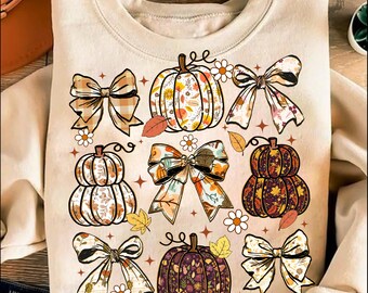 Coquette Fall Pumpkin Bow png, Preppy Pumpkin png, Ditsy Floral Fall png, Coquette Fall png, Pumpkin Spice png, Tis The Season