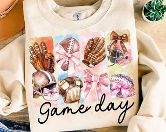 Football Png, Game Day Football Coquette PNG, Football Bow Png, Football Mama Png, Football Mom Png, Brushstroke Football Png, Touchdown Png