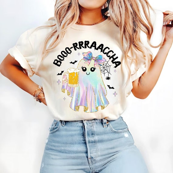 Iridescent Ghost Png, Boo Rracha Halloween Ghost Png, Borracha Ghost Png, Latino Halloween Png, Spanish Halloween Png, Drunk Ghost Png
