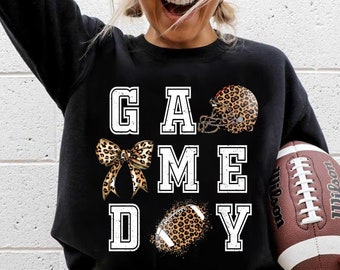 Coquette Football Png, Football Bow Png, Football Mom Png, Leopard Football Png, Game Day, Fall Football Png, Football Season Png,Sports Png