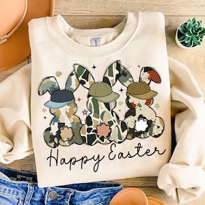 Happy Easter Png, Egg Hunter Bunny Png, Boy Bunny With Backwards Cap Png, Camo Easter Bunny Png, Kids Easter Doodle, Boy Camo Easter Png