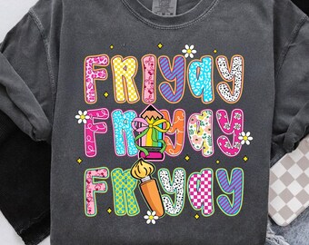 Happy Friyay Png, Preppy Teacher Png, Retro Teacher Life png, Funny School Teacher, Teacher Appreciation Png, Coquette Teacher Pencil