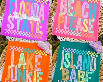 Sunshine Png Beach Life Bundle PNG Summer PNG Neon Trendy Summer Shirt Design Distressed Beach PNG Lake Pool River Png Sun