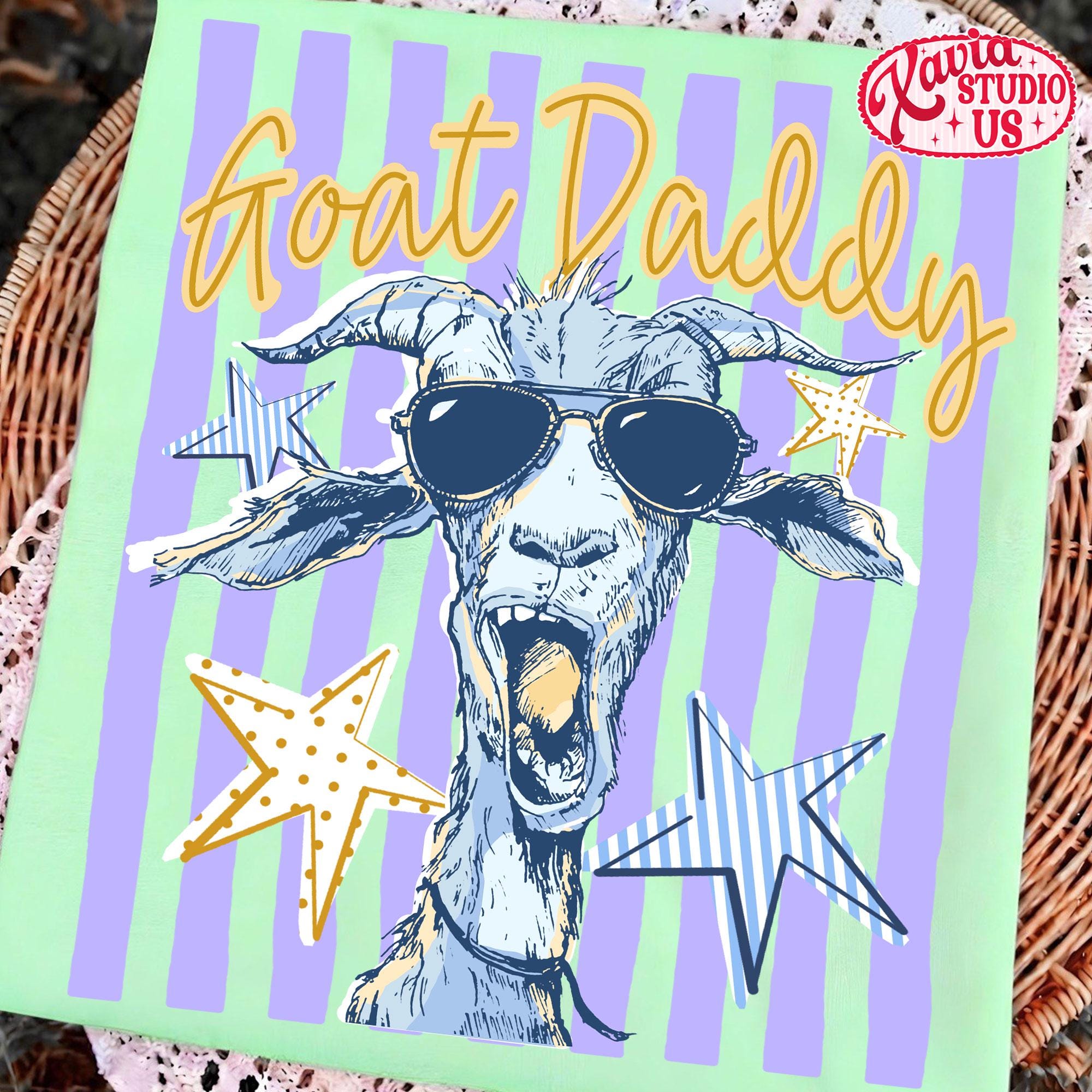 Goat Daddy PNG, Funny Goat Dad PNG, Best Dad Ever Camo Design, Father’s ...
