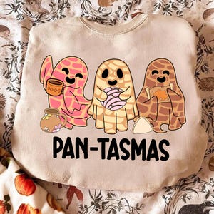 Funny Pantasmas Ghost Pan Dulce Png, Pantasmas PNG, Halloween Mexican Png, Mexican Conchas Ghost Png, Halloween Conchas Png, Pan-tasmas Png