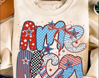 Retro America Coquette Png, 4th of July Png, America Checkered Png, Memorial Day PNG, Girly USA Png, Independence Day png, Patriotic png